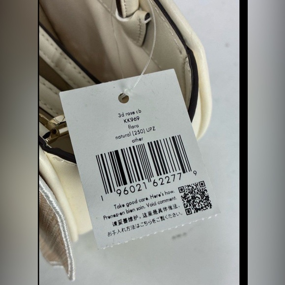 NWT Kate Spade Beige Floral Crossbody Bag - Picture 2 of 6